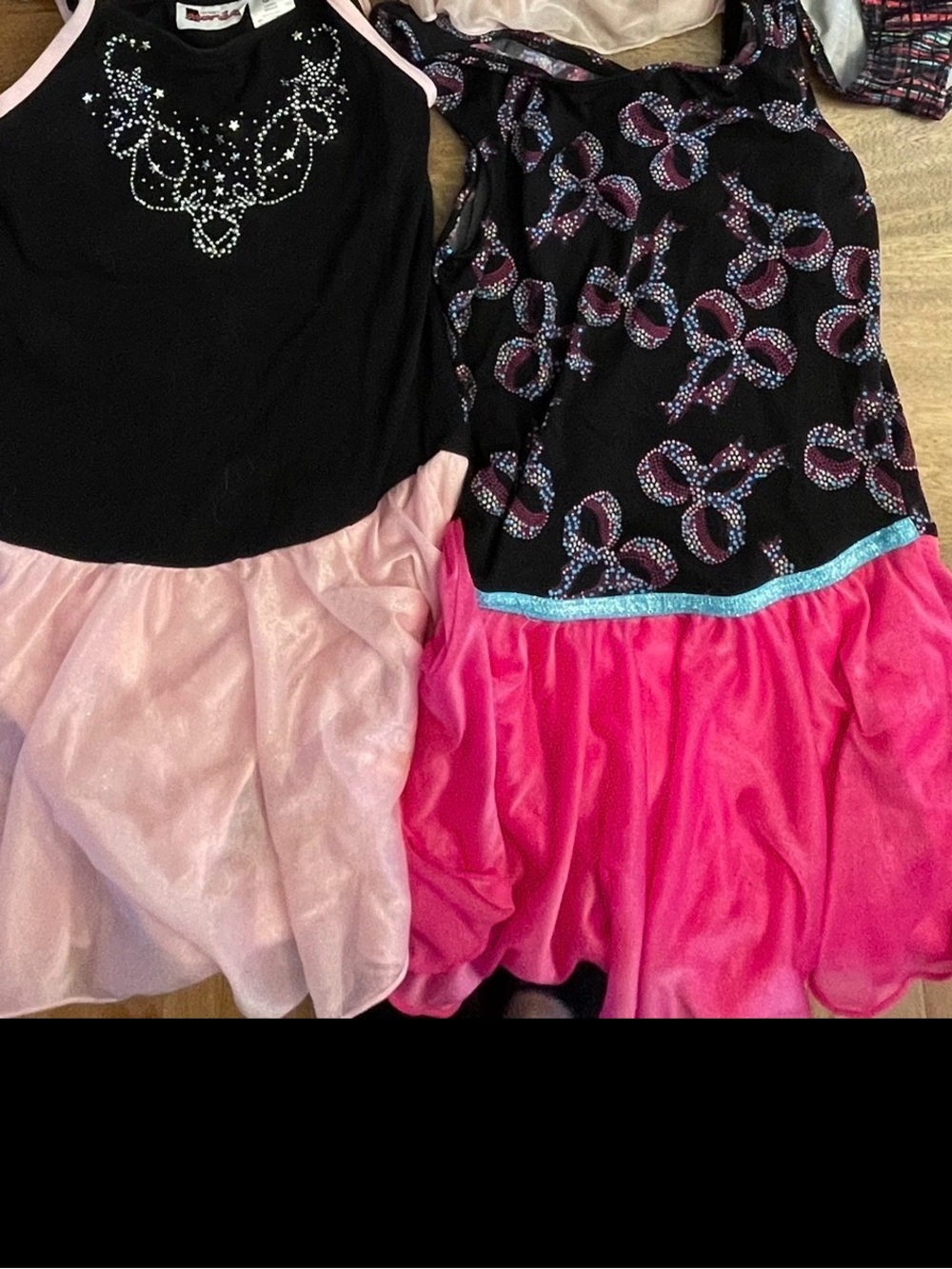 Jacques Moret Dance costume Black and Pink Dance Costume Set